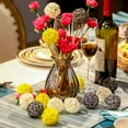 thumbnail image 3 of XIBUFE 2026 New Rattan Ball,24Pcs 2" Decorative Balls Orbs Vase Bowl Fillers for Home Decor, Table Centerpieces, Vase Fillers, Living Room, Office, Holiday Decorations, 3 of 5