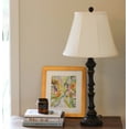 thumbnail image 2 of 18" White Linen Lampshade - Hardback Empire Style with Washer Fitter, 2 of 7