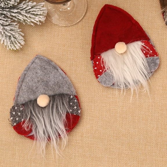 AURARMLET Tableware Holder Red Cloth 6pcs