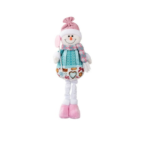 Christmas Plush Santa Doll with Long Legs Soft Decorative Santa Claus Figure for Holiday Home Table Festive Winter Ornament Cute Nordic Style Ideal for Christmas Gifts and Seasonal Party Decor