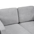 thumbnail image 5 of Christopher Knight Home Modern Chaise Lounge Sofa Bed, 53.5" Upholstered Sofa Couch with Armrests, Gray, 5 of 12