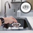 thumbnail image 3 of Bathroom Strainer 2 Pcs Kitchen Sink Strainer with Handle Stainless Steel Sink Drain Strainer Sink Garbage Disposal Stopper Mesh Basket for Kitchen Sinks Mesh, 3 of 5