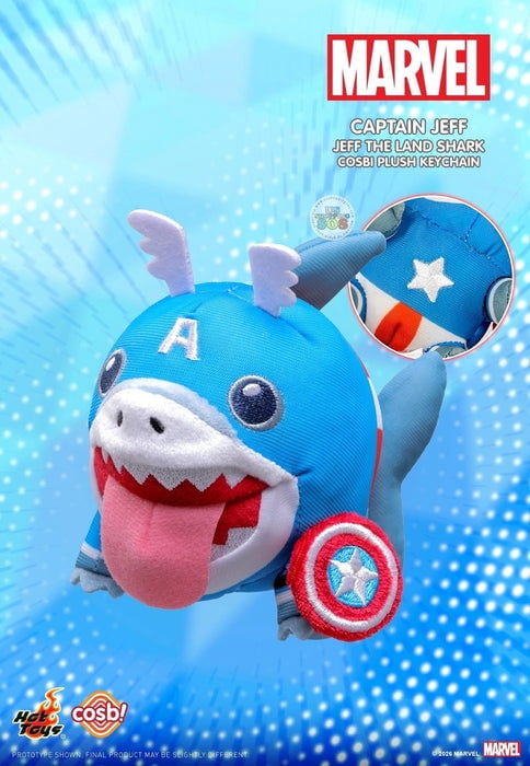 HotToys Cosb! Marvel Jeff the Land Shark Plush Keychain Collection Blind Box