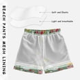 thumbnail image 3 of FORMRS Boys Swim Trunks Quick Dry Mesh Lining Beach Boardshorts, Sizes XS-XL, Green Cartoon Trucks Pattern, 3 of 7