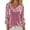 Pink, variant on Womens Velvet Long Sleeve T Shirt With Glitter Stacked Collar Elegant Blouse Top Casual Party Outfits