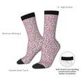 thumbnail image 4 of Daiia love heart Print Crew Socks – Soft Breathable Long Socks for Men & Women, Moisture-Wicking & Comfortable Daily Wear Socks, One-Size Fits Most (US 5-11), 4 of 6