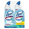 Lysol Toilet Bowl Cleaner Gel, For Cleaning and Disinfecting, Bleach Free (Contains Hydrogen Peroxide), Cool Spring Breeze Scent, 24oz (Pack of 2)