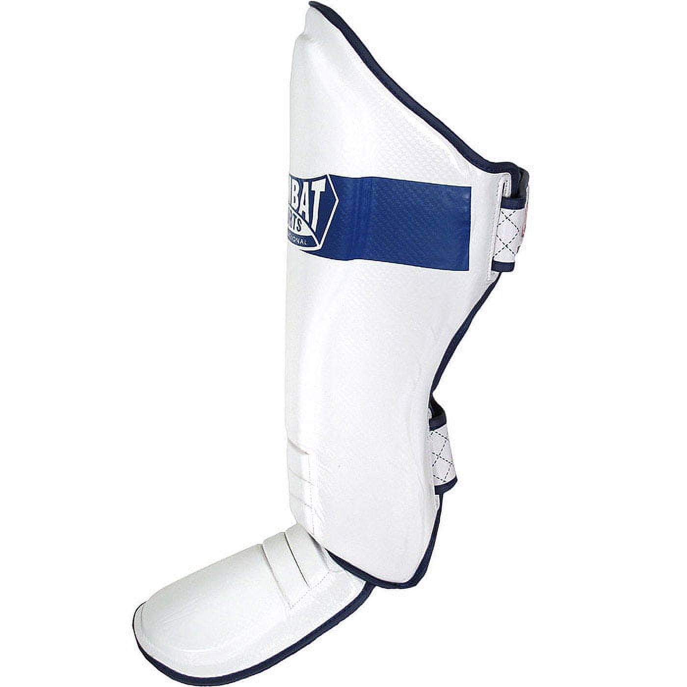 Combat Sports MMA Kickboxing Shin Guards Regular White