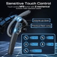 thumbnail image 5 of Wireless Bluetooth Earpiece 55H Talk Time, Hands Free Headset with ENC Noise Canceling Mic, Smart Digital Display Charging Case, Single Ear Headset for Driving Work Cell Phone, 5 of 6