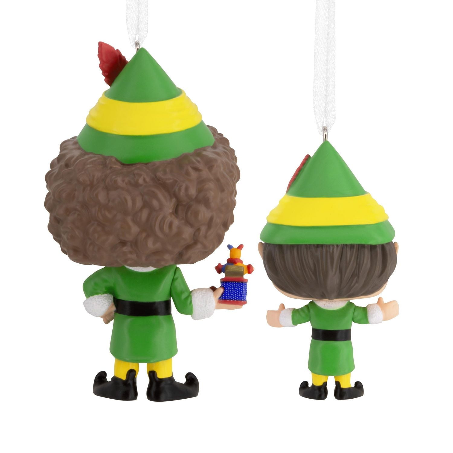 Hallmark Christmas Ornaments (Elf Buddy the Elf and Papa Elf Funko POP!), Set of 2