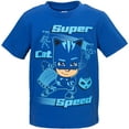 thumbnail image 4 of PJ Masks Catboy Toddler Boys T-Shirt and Mesh Shorts Outfit Set Toddler to Big Kid, 4 of 5