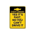 thumbnail image 2 of Camaro Novelty Decor, Metal Wall Sign - 10x14 Inches, 2 of 4