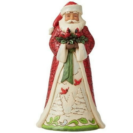 Jim Shore Annual Santa Holding Cardinals