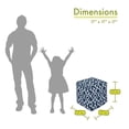 thumbnail image 2 of Majestic Home Goods Athens Indoor/Outdoor Ottoman Pouf Cube, 2 of 6