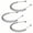 Black-D-New 3pcs, variant on Metal Hair Bands Men's Headband Elastic Zigzag Headbands Outdoor Sports Headbands Fashion Simple Anti-Slip Hair Accessories (3 Pack)