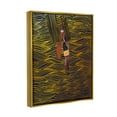 thumbnail image 4 of Stupell Industries Patterned Girl with Champagne Food & Beverage Painting Gold Floater Framed Canvas Art Print Wall Art, 17 x 21, 4 of 10