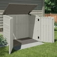 thumbnail image 6 of Suncast 3 Door Locking System Horizontal Storage Shed Stow Away, Ivory (3 Pack), 6 of 6