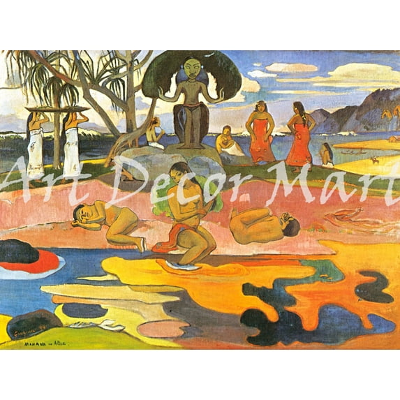 The Day Of The God-Gauguin - CANVAS OR FINE PRINT WALL ART