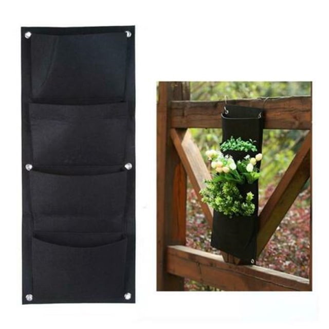 Kbndieu A Pendant Wall-Mounted Pouch Planting Bag Wall Hanging Flower Growing Container Home Essentials