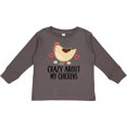 thumbnail image 3 of Inktastic Cute Chicken Farming Boys or Girls Long Sleeve Toddler T-Shirt, 3 of 5