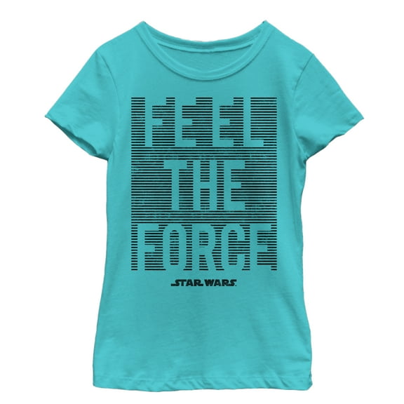 Girl's Star Wars Feel Force Graphic Tee Tahiti Blue X Small