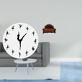 thumbnail image 2 of Reloj de pared,Reloj de pared con bailarina,reloj decorativo colgante.,Relojes de pared silenciosos Reloj decorativo de tiempo silencioso,Sofá en miniatura para muñecas,Muebles de casa de, 2 of 8
