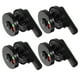 thumbnail image 1 of RomaMX 4 piezas baño plástico partición cerradura de puerta rojo verde indicador de puerta cerradura suministros de baño baño público accesorio para parque exterior tienda (negro), 1 of 7