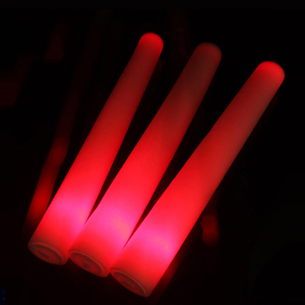 HEVIRGO 3Pcs Luminous LED Glow Light Stick Foam Wand Concert ...