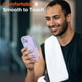 thumbnail image 3 of KOMI Magnetic for iPhone 15 Case, [Compatible with MagSafe] [15FT Military Grade Drop Protection] [2pcs Tempered Glass Screen+Camera Lens Protector] Heavy Duty Shockproof Phone Case, Light Purple, 3 of 5