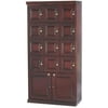 Humidor Supreme Quality Importers Trading Commercial Cigar Locker, 12 Slotted Raised Panel Sectionals, Completely Lined with Premium Kiln Dried Spanish Cedar, Mahogany