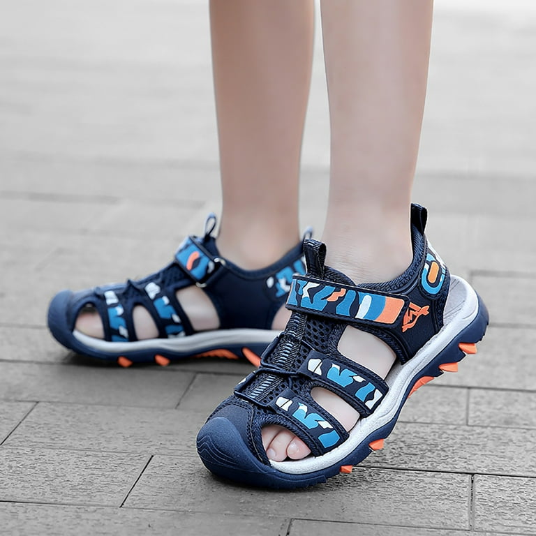 Kulebear Kids Summer Sports Sandals - Breathable Open-Toe Athletic Sandals For Boys & Girls