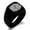 Black, variant on Tioneer Stainless Steel Letter S Initial 3D Cube Box Monogram Engraved Square Flat Top Biker Style Polished Signet Ring