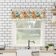 thumbnail image 4 of Fall Curtain Valance for Windows Rod Pocket Thanksgiving Autumn Pumpkin Maple Leaves Window Treatments 1 Panel Short Curtains for Kitchen Windows Bathroom Bedroom,54 x 18 Inch, 4 of 6