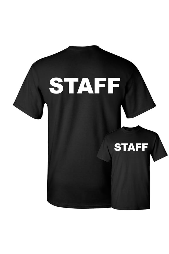 Staff T-Shirt Event Staff Uniform Employee Party Security Mens Shirt