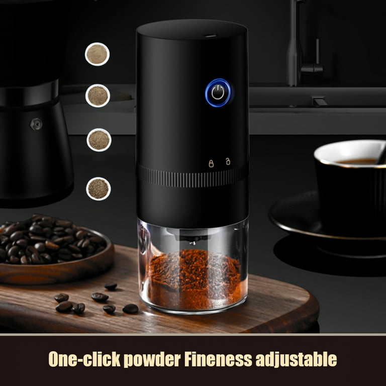Yabuy Coffee Bean Grinder Small Household Electric 6 Gears Balanced  Thickness Ceramic Grinding Core Outdoor Portable Grinder Cup USB Self Stop  After Grinding 
