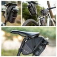 thumbnail image 6 of Bike Seat Bag,Bicycle Saddle Bag Under Seat Cycling Seat Pack with Water Bottle Holder for Mountain Road Bikes Black, 6 of 6