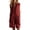 Wine, variant on Women's Casual Two-Piece Outfit Long Sleeve Button Down Cardigan And Loose Wide Leg Cargo Pants With Pockets Tracksuit Set