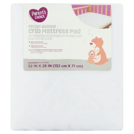 Parent's Choice Fitted Quilted Crib Mattress Pad