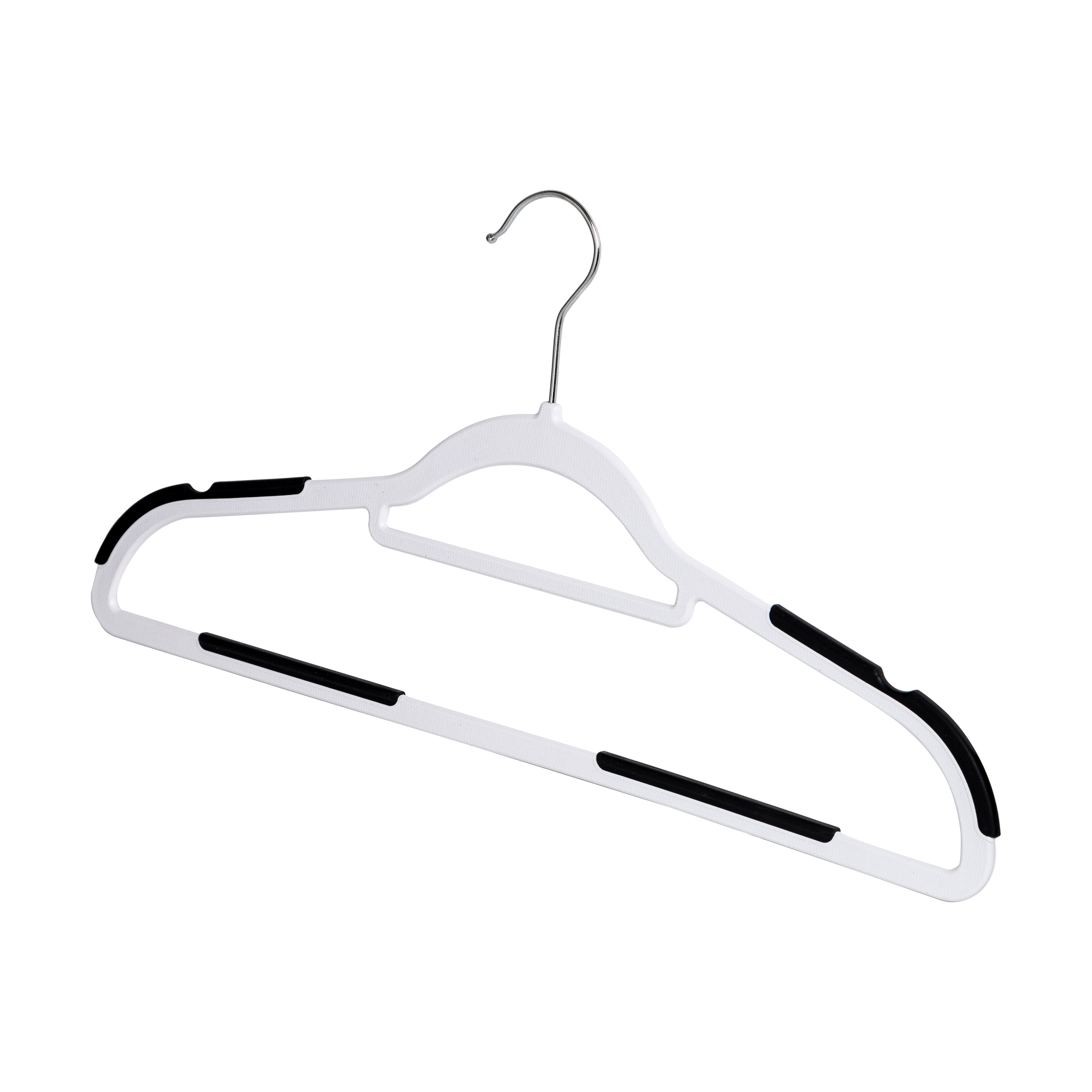 Laura Ashley Hangers Plastic Non-slip Grip Clothing Hanger (White