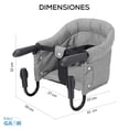 thumbnail image 2 of Periquera Portátil Gaon GN-BCC1 Silla de Seguridad Ajustables para Bebé Gris, 2 of 9