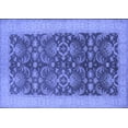 thumbnail image 1 of Ahgly Company Machine Washable Indoor Rectangle Oriental Blue Traditional Area Rugs, 2' x 3', 1 of 4