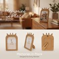 thumbnail image 4 of Unique Bargains Minimalist Clear Acrylic Floating Photo Frame Brown Giraffe 5" x 7", 4 of 6