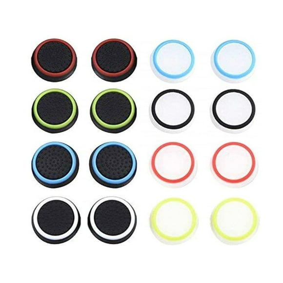 16 unidades de tapas antideslizantes para joystick analógico de silicona para PS3/PS4/XBOX One/joysticks de juegos. Accesorios y piezas de repuesto