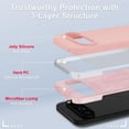 thumbnail image 4 of KOMI for Google Pixel 9 Pro XL Case, Silicone Phone Case with 1 Screen Protector, Soft Anti-Scratch Microfiber Lining, Full Body Shockproof Slim Cover Support Wireless Charging, Pink, 4 of 5
