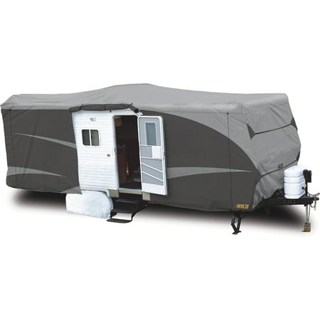 ADCO Travel Trailer Designer Series RV Cover, Gray SFS AquaShed Top/Gray Polypropylene (Best Replacement Flooring For Rv)