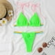 thumbnail image 4 of Trajes de baño tankini para mujer Trajes de baño de color sólido para mujer Traje de baño ajustado de dos piezas Trajes de baño de bikini con tirantes Traje de baño de dos piezas para mujer, 4 of 7