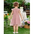 thumbnail image 4 of Arshiner Toddler Tutu Dress Girls Rainbow Tulle Dresses Ruffle Tiered Swing Twirly Summer Sundress, 4 of 6