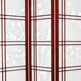 thumbnail image 3 of Oriental Furniture 6 Ft Tall Double Cross Bamboo Tree Shoji Screen, rosewood, 3 panel, 3 of 3