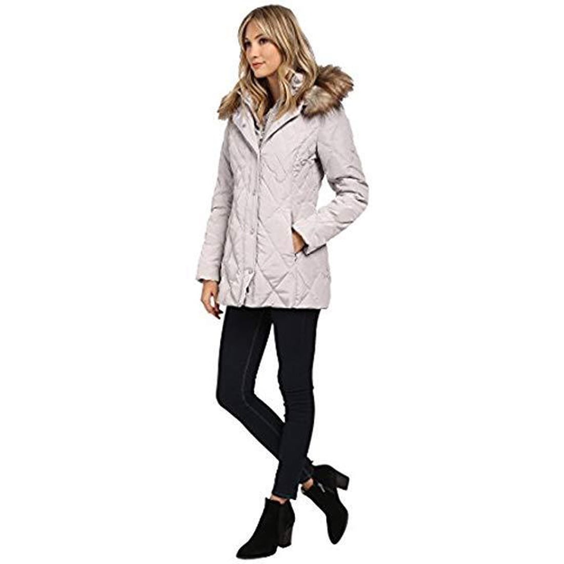 Jessica Simpson Quilted Down with Faux 