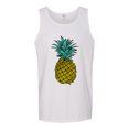 thumbnail image 2 of Wild Bobby, Trendy Tropical Pineapple, Fashion, Men Graphic Tank Top, White, Medium, 2 of 4